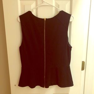Vince Camuto Black Peplum Top